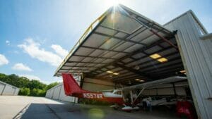 Large Pre-Engineered Metal Aircraft Hangar With Private Air Plane