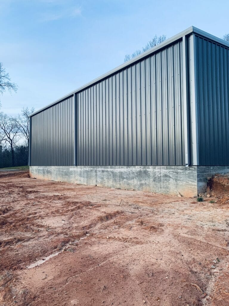 Large Custom Pre-Engineered Metal Building With Concrete Foundation