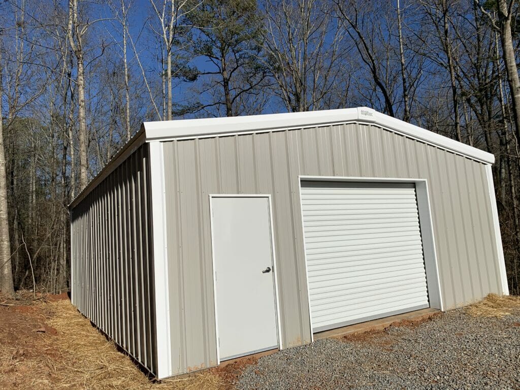 Pre-Engineered 30x40 Metal Garage Building With Roll Up Garage Door And Standard Door