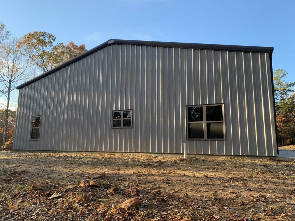 Pre-Engineered Metal Building With Custom Windows