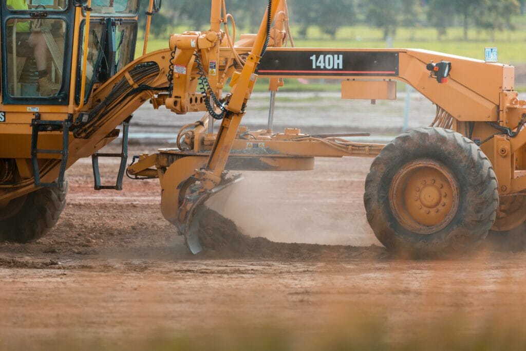 land grading for steel building construction (2)