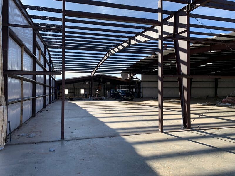 steel building construction