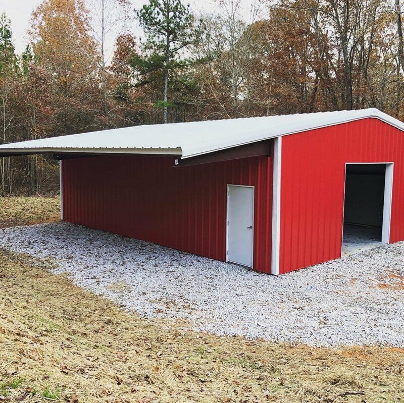 steel building erecting