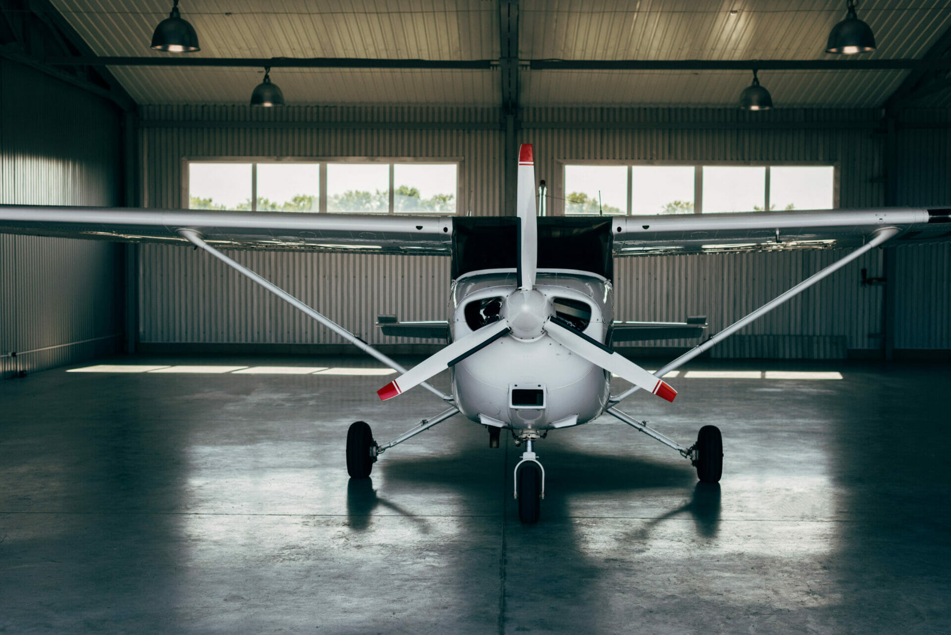 steel building airplane hangar