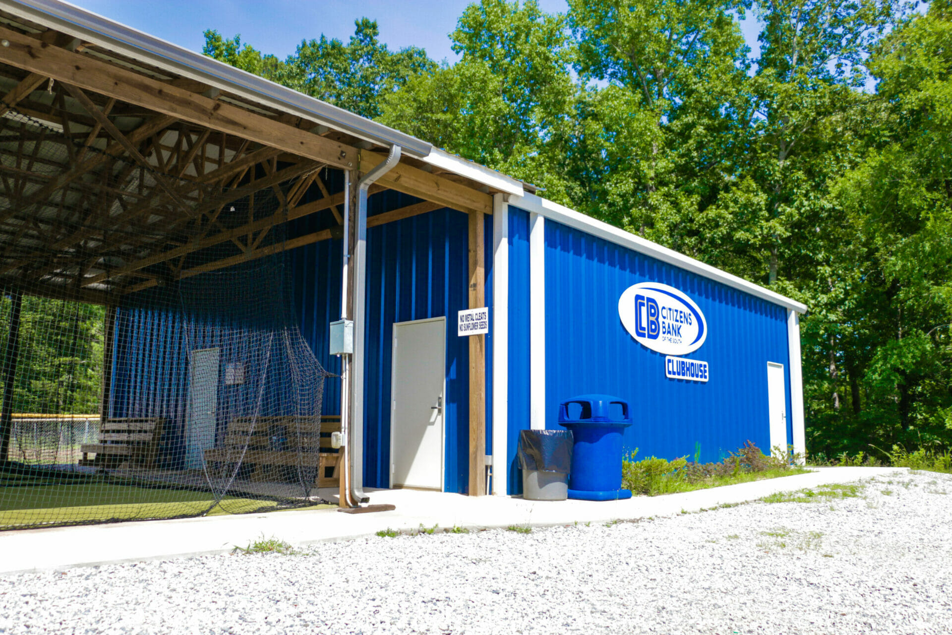 steel batting cage buildings